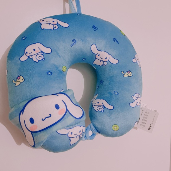 Cinnamoroll Travel Neck Pillow Sleep Mask Sanrio Miniso - Picture 2 of 9